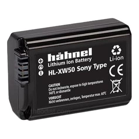 Hahnel HL XW50 Replacement For Sony NP FW50 7 2V 1000mAh Battery Theodist