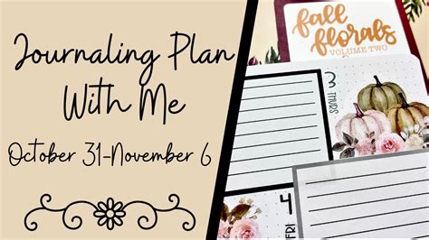 Plan With Me Journaling Archer And Olive Bullet Journal October