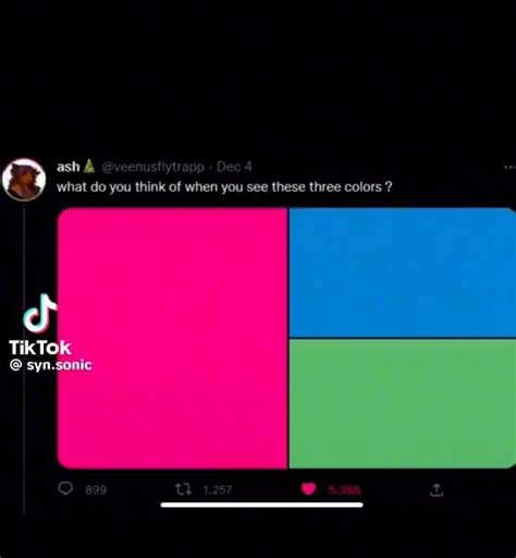 Ash What Do You Think Of When You See These Three Colors On Ifunny