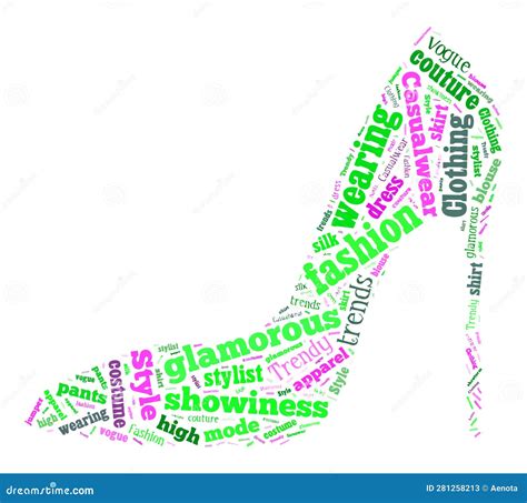 Fashion Keywords Tag Cloud Vector Illustration Stock Vector