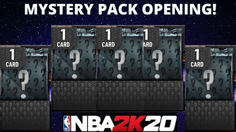 NBA 2K20 MYTEAM OPENING ALL MY MYSTERY PACKS YouTube