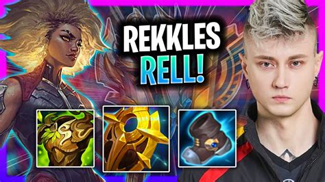 REKKLES IS A BEAST WITH RELL T1 Rekkles Plays Rell Support Vs Swain