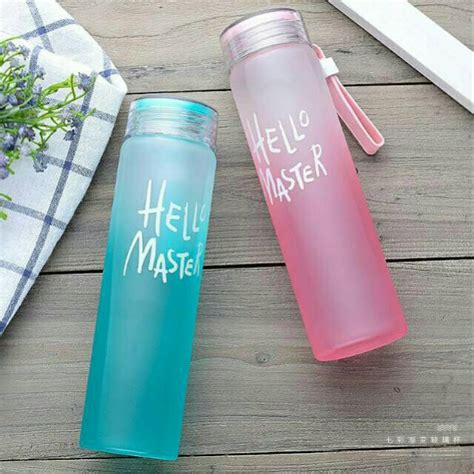 Jual Botol Minum Kaca Hello Master Free Pounch Shopee Indonesia