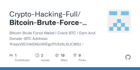 Bitcoin Brute Force Wallet Btc Earn And Donatestrykepy At Main