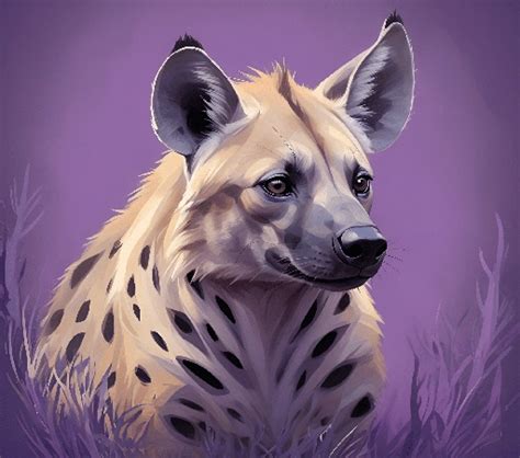 a drawing of a hyena with spots on it - AI Scribbles - Download Now