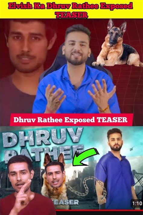 Elvish Yadav Teaser Dhruv Rathee Exposed Video 😱 Elvish Yadav Vs