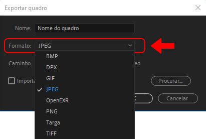 Como exportar um quadro do vídeo no Premiere Pro Salvando frames