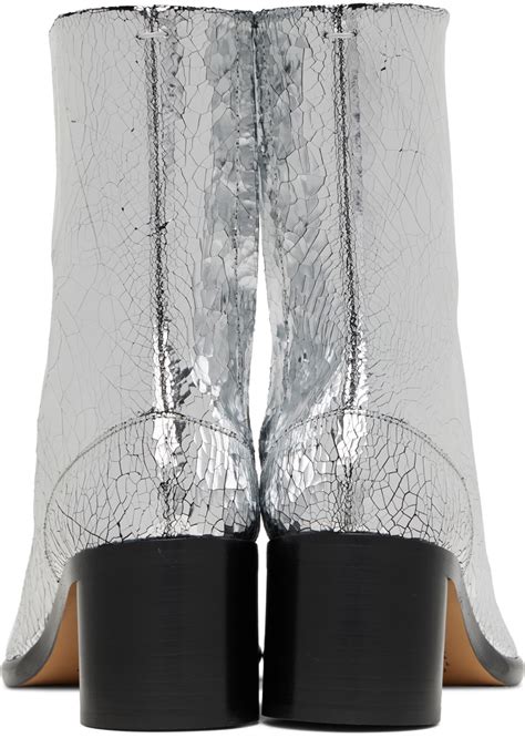 Maison Margiela Silver Tabi Mirror Boots 1 350 SSENSE Lookastic