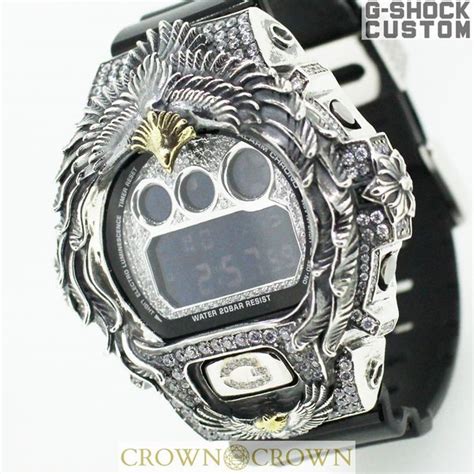 G Shock Custom G Shock Custom Watch Dw 6900 Dw6900nb 1 Eagle Feather