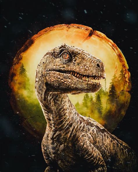 Velociraptor Blue Poster Jurassic Park Know Your Meme