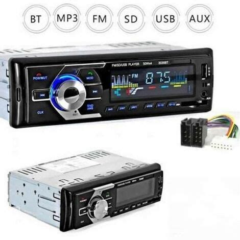 Car Stereo Bluetooth Radio De Coche Panel Frontal Desmontable Radio Fm