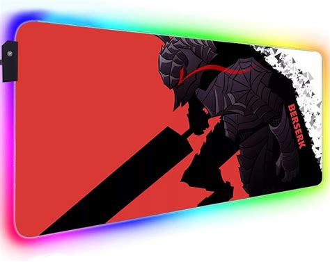 Amazon Gaming Mouse Pads Anime Berserk Guts RGB Mouse Pad Gamer