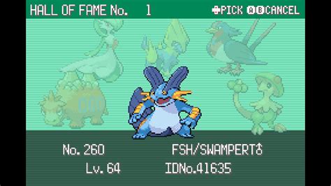 i decided to play pokemon emerald and do a nuzlocke and i beat the game ...