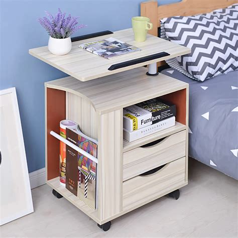 Lazy Laptop Desk Removable Bedside Table Lift Table Bedside Storage