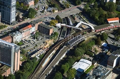 Luftaufnahme Hamburg Bauarbeiten Zur Sanierung Und Zum Neubau Am