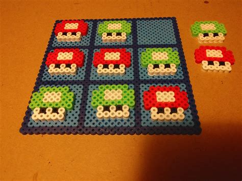 Perler Bead Tic Tac Toe Game Etsy