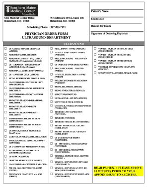 Fillable Online Physician Order Form Signature Of Ordering Physician