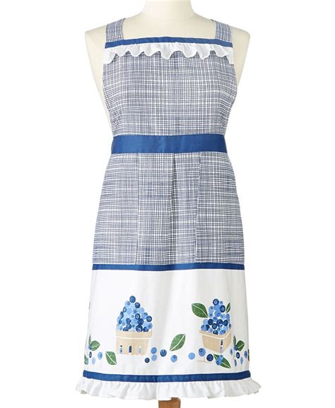 Martha Stewart Collection Blueberry Apron, Created for Macy's - Macy's