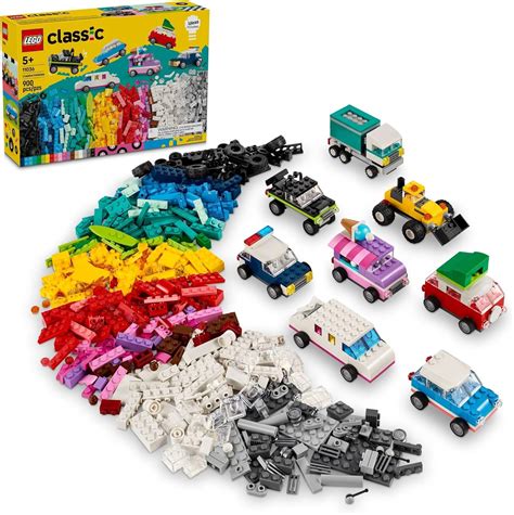 LEGO Classic Creative Vehicles, Colorful Construction Brick Building ...