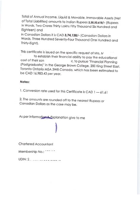 Ca Certificate Student And Tourist Visa 100 Success Rate High Quality
