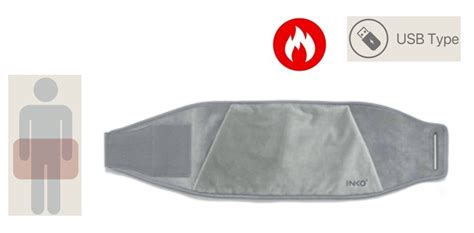 Hot Belt For Back Pain With Pockets For USB Up To 50C Heating Electric Thermo Luxury 100