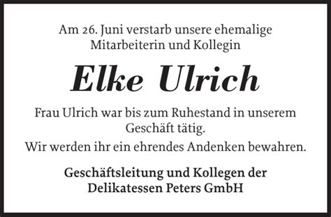 Elke Ulrich Gedenken Stormarner Tageblatt