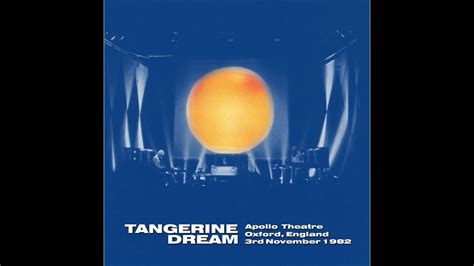 Tangerine Dream Live November 3rd 1982 Apollo Theatre Oxford UK AUDIO