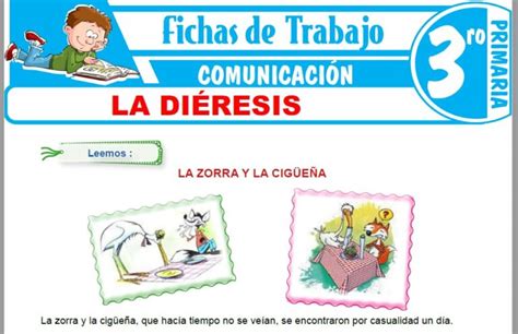 La diéresis para Tercero de Primaria Fichas de Trabajo