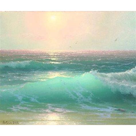 Pin By Bruce Tinch On Art Landscape Ocean Waves Painting Ocean