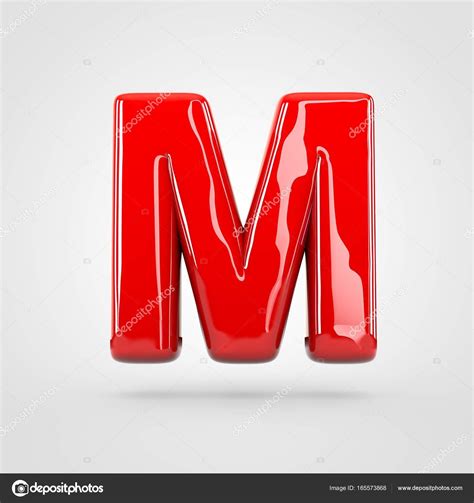 Uppercase Red Letter M Stock Photo By Whitebarbie 165573868