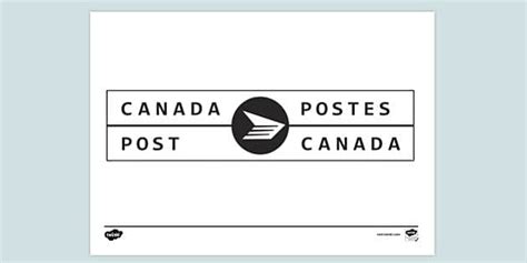 Canadian Post Office Logo Colouring | Colouring Sheet