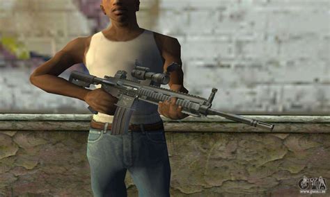 HK416 With ACOG Pour GTA San Andreas