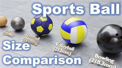 🏀⚾⚽ Sports Ball Size 𝗖𝗢𝗠𝗣𝗔𝗥𝗜𝗦𝗢𝗡 𝟯𝗗 🎾🏉🏈 Youtube