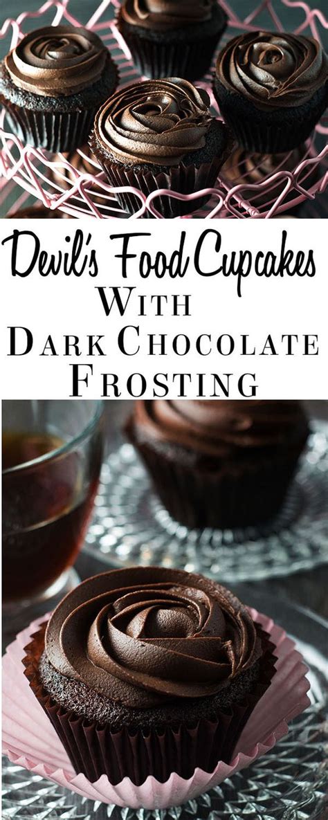 Devils Food Cupcakes With Dark Chocolate Frosting Recipe Girls Dishes