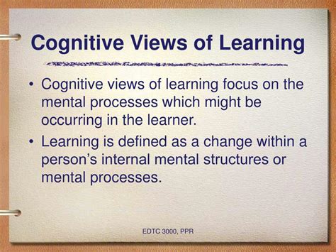 PPT - Learning Through Various Cognitive Models PowerPoint Presentation ...