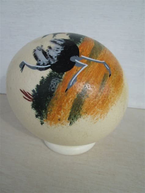 Ostrich Egg Hand Painted Ostrich Egg