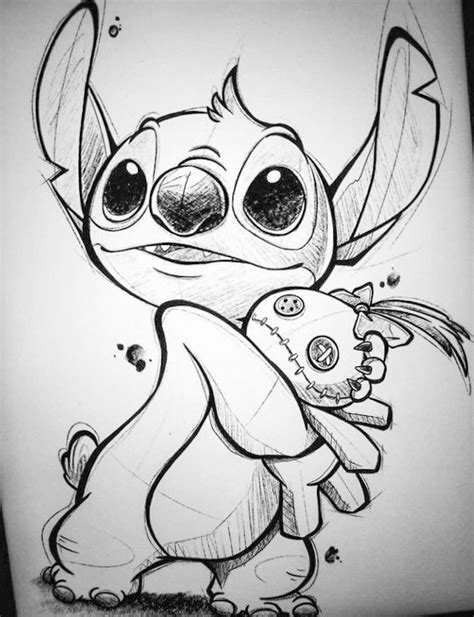 Pin By Wojtek On Pomysły Na Tatuaż Lilo And Stitch Drawings Disney