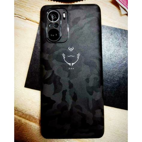 Poco F5 F4 F3 Black Camouflage Premium Wrap Skin Shopee Malaysia