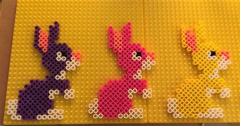 Bunny Perler Bead Pattern