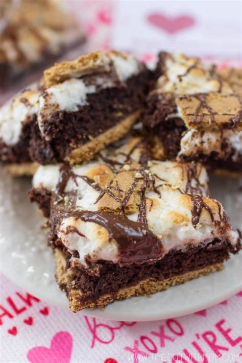 S Mores Brownie Bars With Free Brownie Points Printable