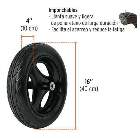 Ficha Tecnica Carretilla concha plástica 6 ft Imponchable b tubular Truper