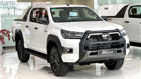 2023 Toyota Hilux Revo Rally White Peal Color Walkaround Detail