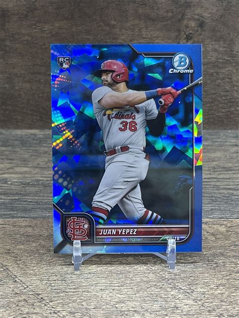 2022 Bowman Chrome Sapphire Juan Yepez Rookie Card RC 26 Cardinals EBay