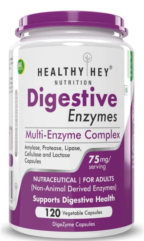 Healthy Hey Nutrition Digestive Enzymes Capsules Amylase Lipase