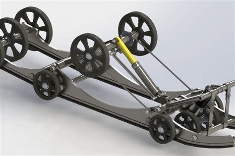 Snowmobile track - STEP / IGES - 3D CAD model - GrabCAD