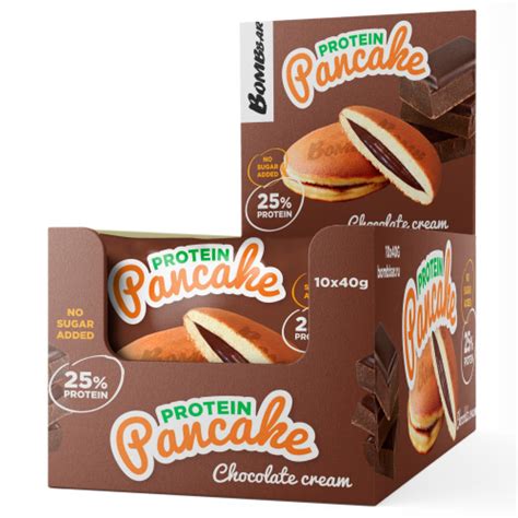 BombBar Pancake Protein, Chocolate Cream, 1 Piece | Dr Nutrition UAE