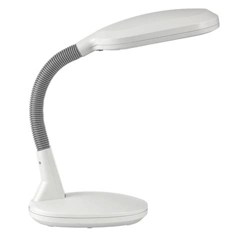 Daylight Naturalight 16 In White Flexible Table Lamp UN1062 The Home