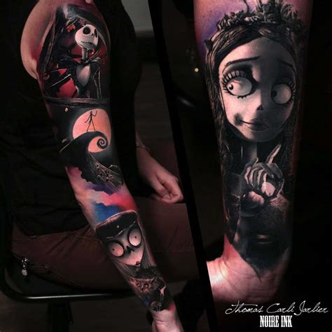 Nightmare Before Christmas Tattoos Sleeves