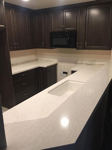 Cambria Ironsbridge-Cambria Delgatie Quartz Kitchen Countertops River ...