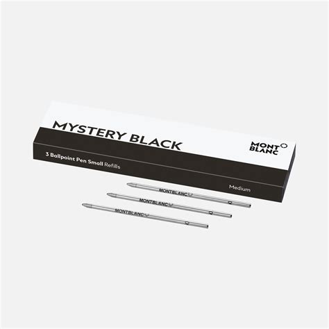 3 recharges pour stylo bille petit modèle Mystery Black Recharges